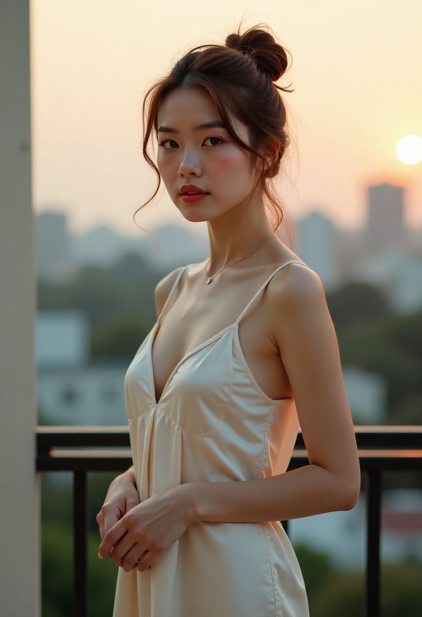 《星河裁缝》女主在阁楼工作室整理设计手稿的剧照