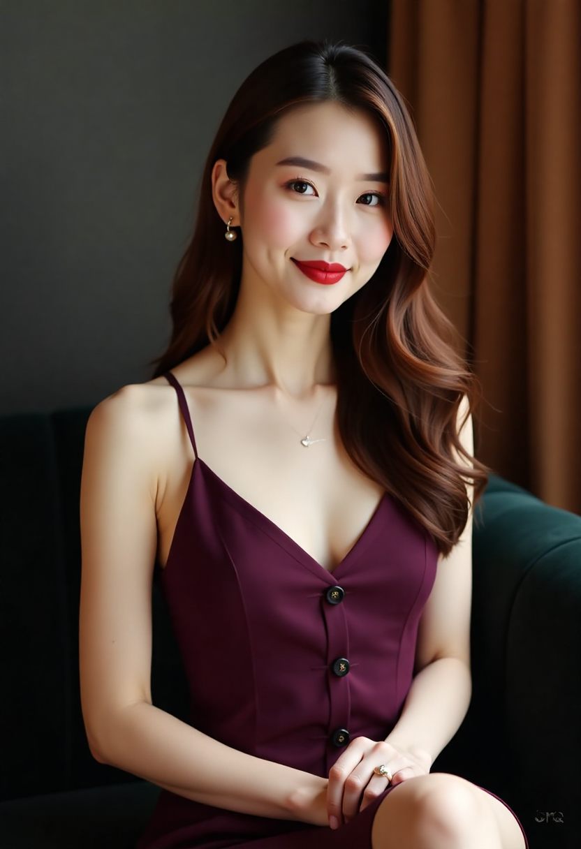 月光下的女画师竖版海报，画室里的年轻创作者